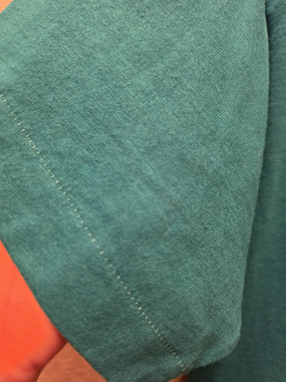 Vintage 80s/90s Single Stitch Clogging Thing Tee M Teal Pink Dance Shirt - Picture 6 of 11